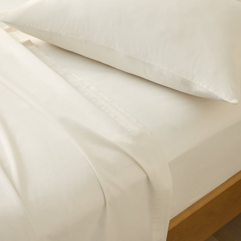 Stonewashed Cotton Coconut Sheet Separates