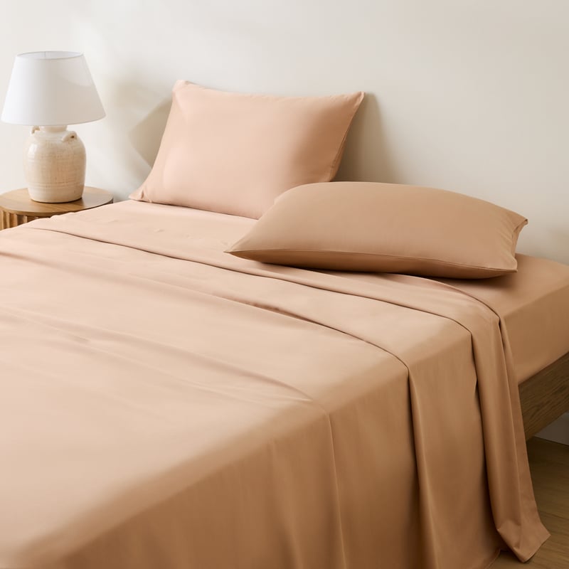 600TC Bamboo Cotton Caramel Sheet Set
