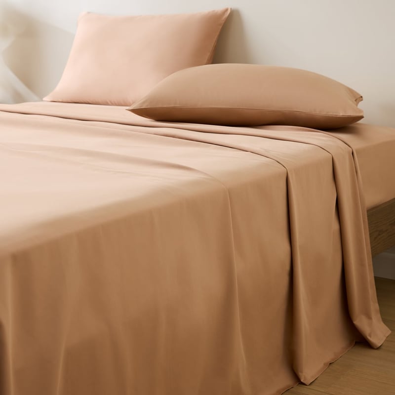 600TC Bamboo Cotton Caramel Sheet Set