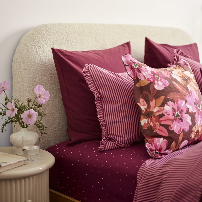 Polka Dot Berry Printed Sheet Set