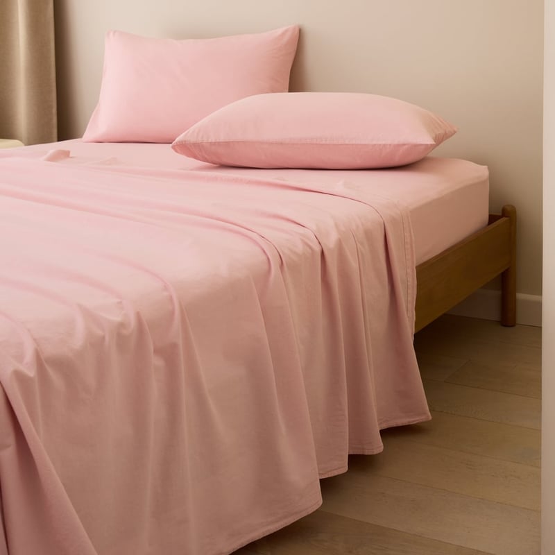 Stonewashed Cotton Peony Sheet Separates