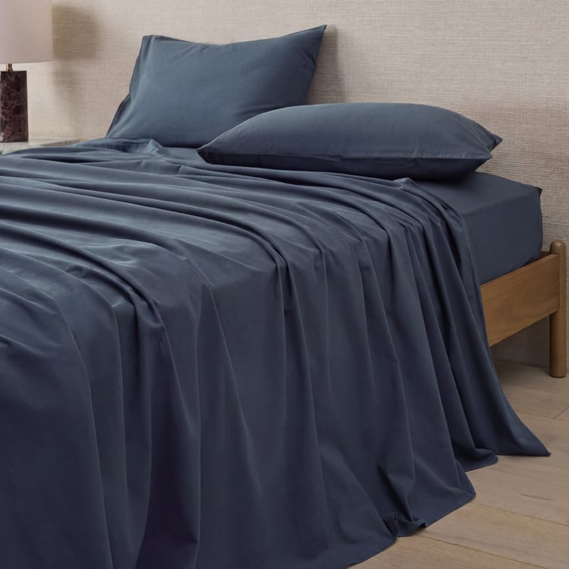 Stonewashed Cotton Midnight Navy Sheet Separates