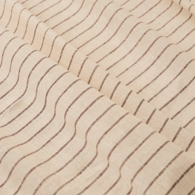 Nutmeg Stripe Linen Cotton Sheet Set