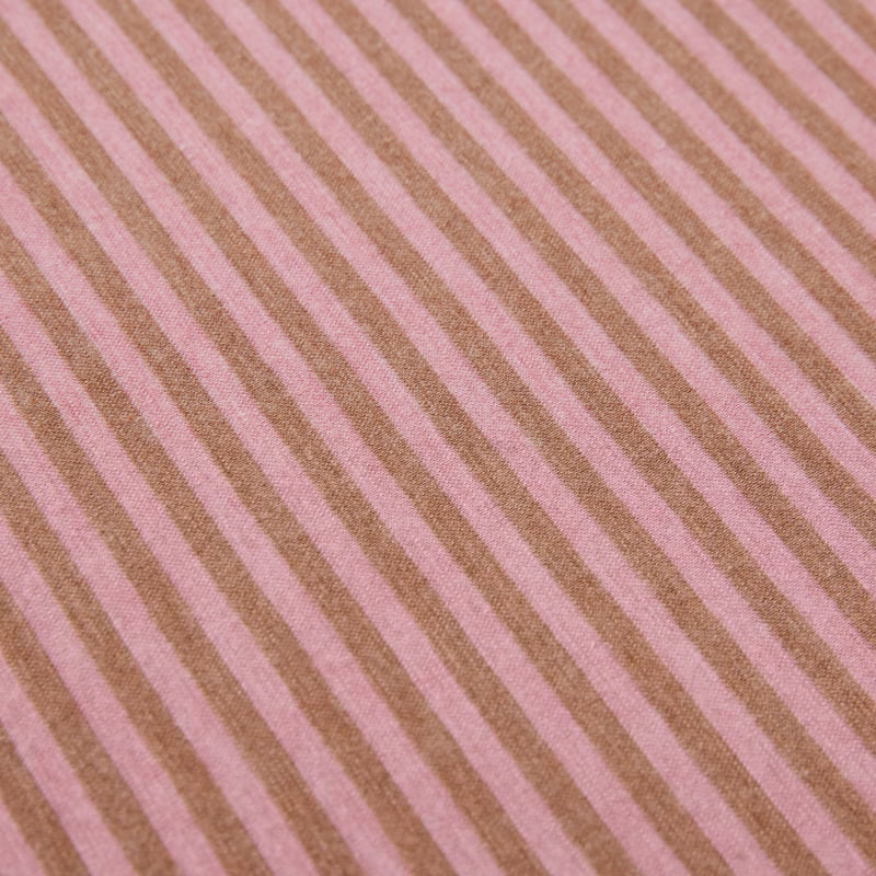 Ultra Soft Jersey Rose & Cedar Stripe Sheet Separates
