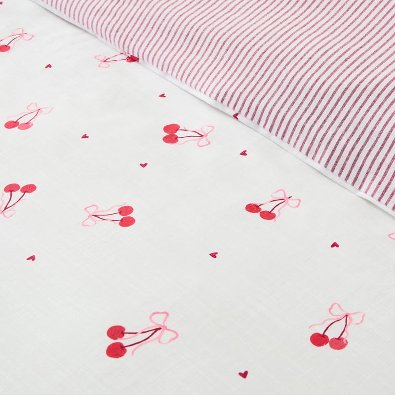 Ma Cherie Printed White Quilt Cover Set + Separates