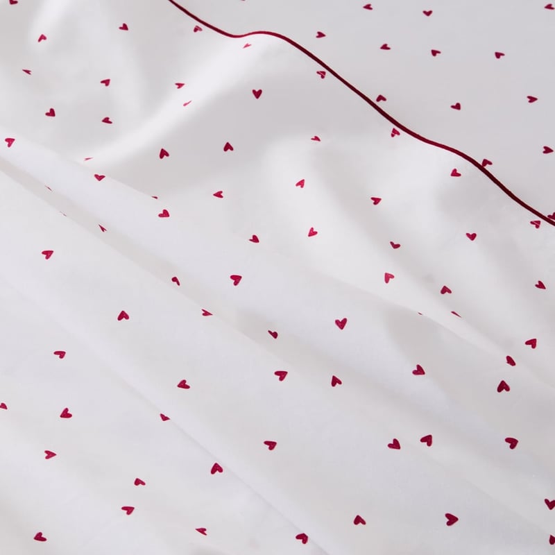 Ma Cherie White Printed Sheet Set