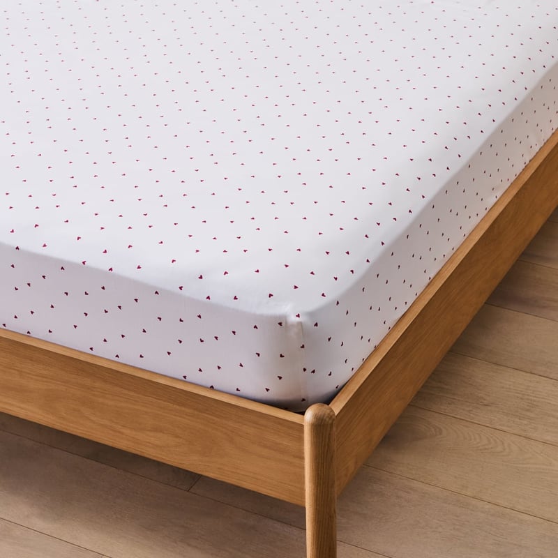 Ma Cherie White Printed Sheet Set