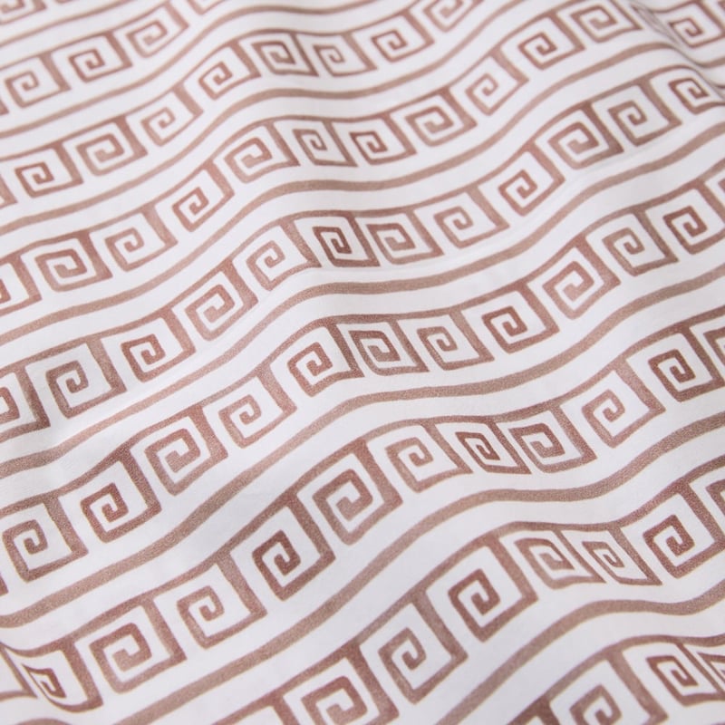 Meandros Pecan Printed Sheet Set