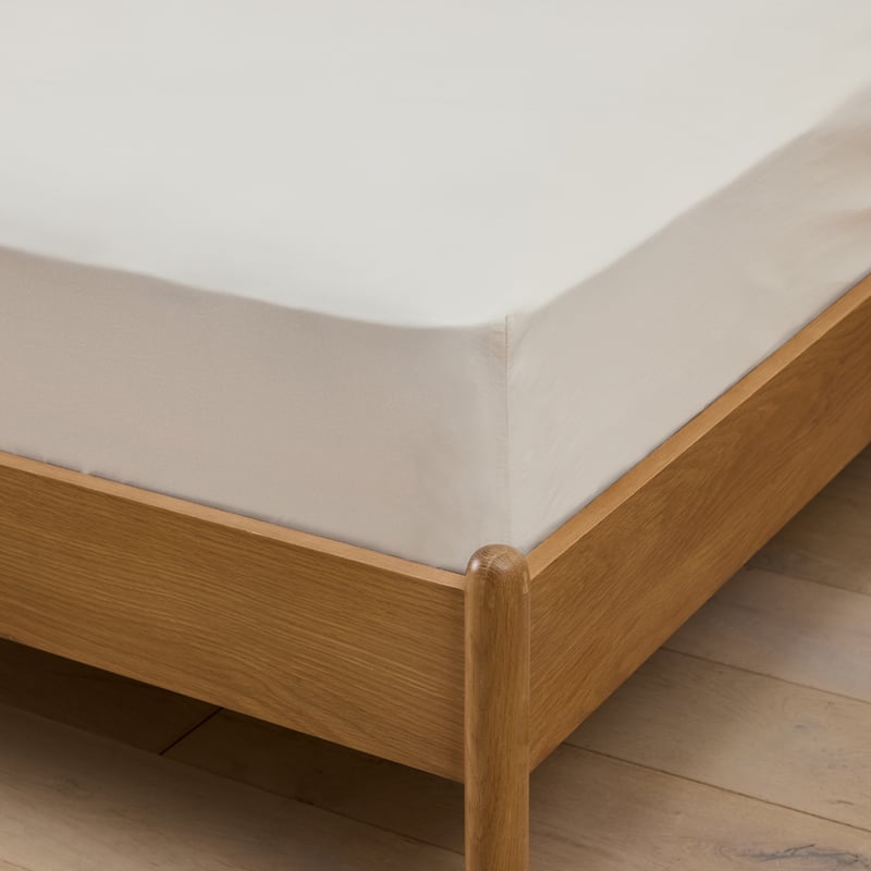 Adara Natural Embroidered Sheet Set