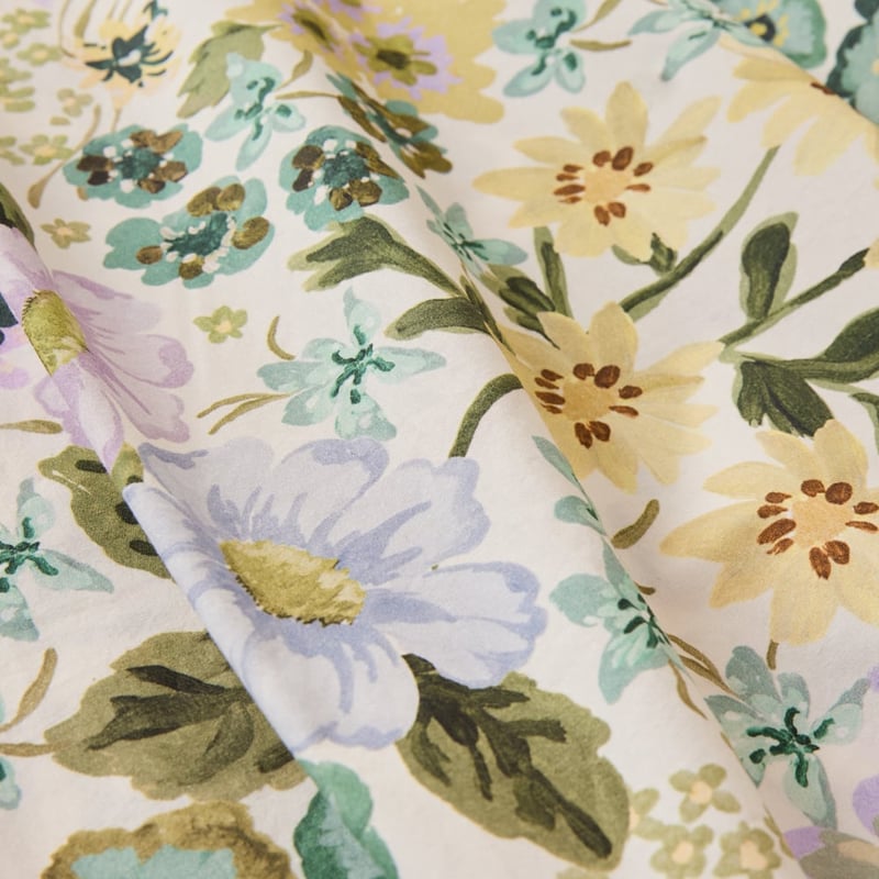 Zoey Floral Green Printed Sheet Set