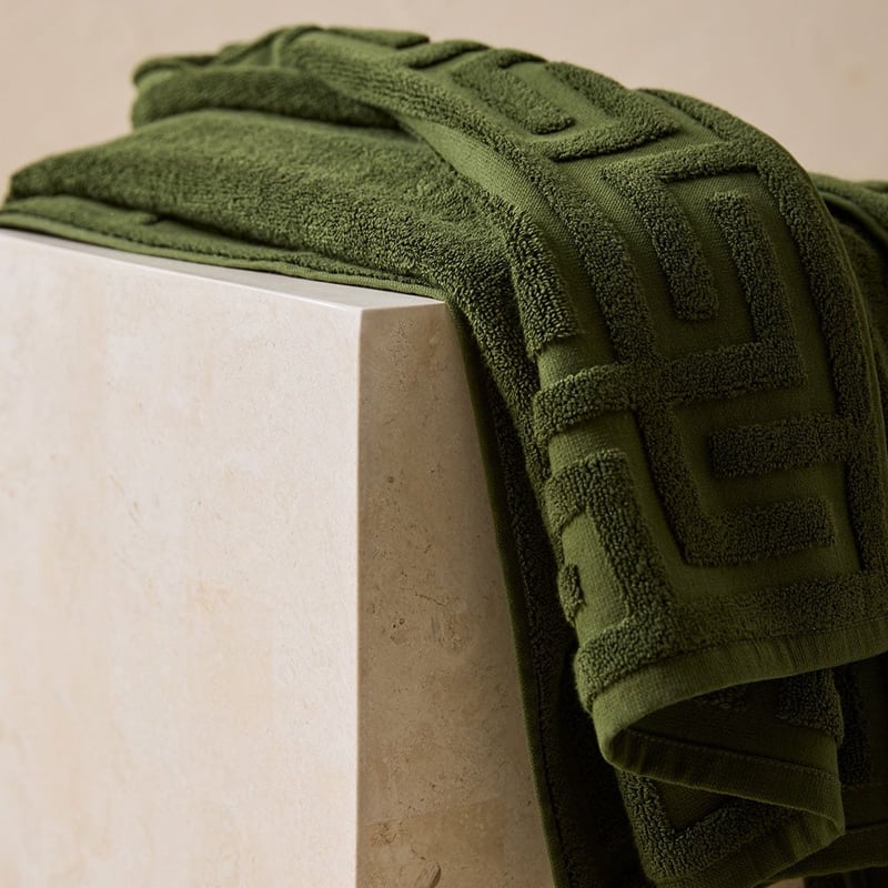 Theodore Chive Towel Range