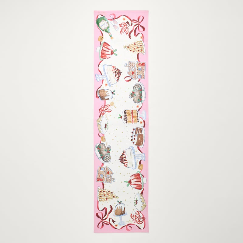 Festive Fun Pink Table Runner