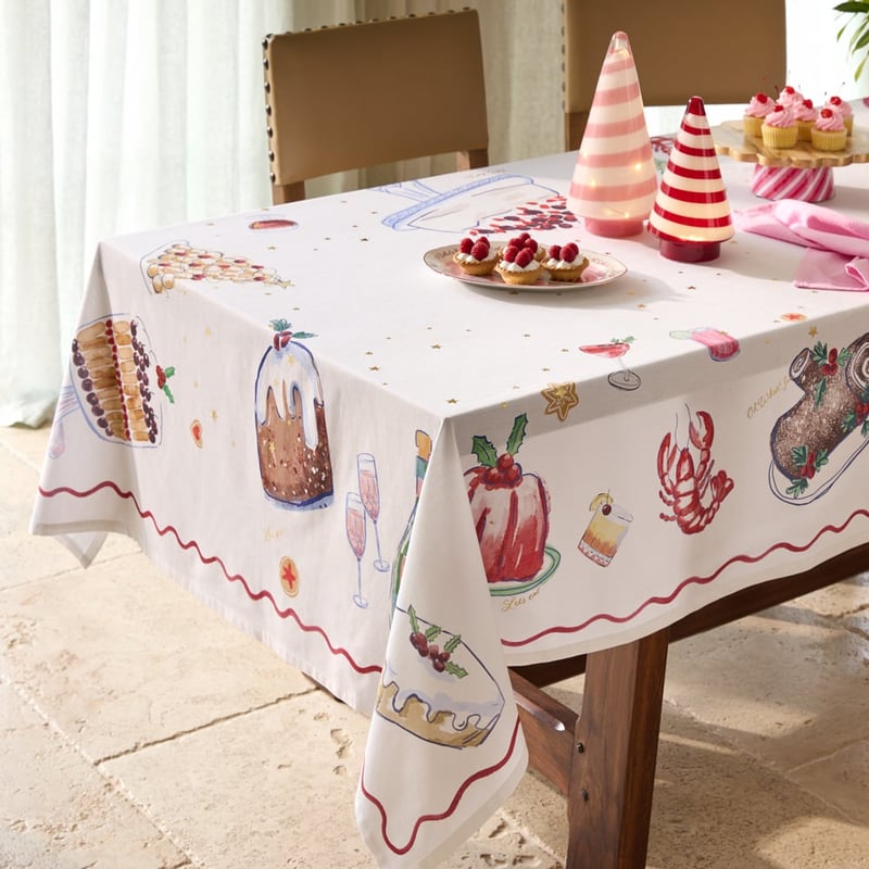 Festive Fun Pink Tablecloth