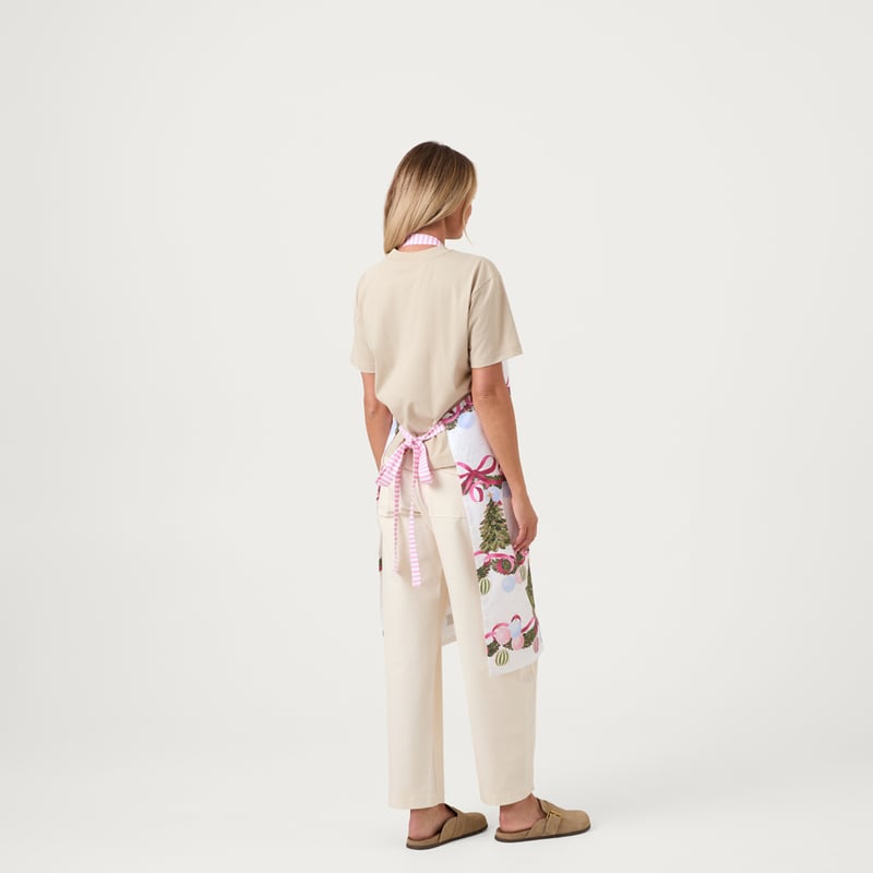 Bow & Bright Pink Apron