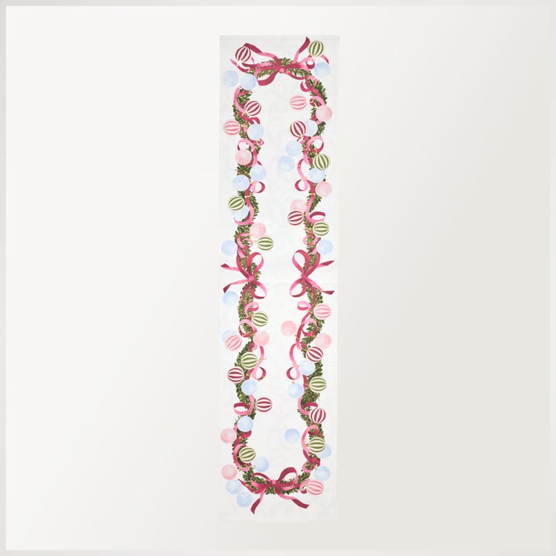 Bow & Bright Pink Table Runner