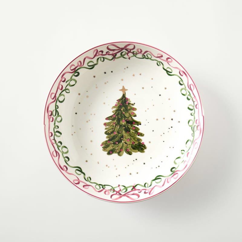 Bow & Bright Pink Serving Bowl