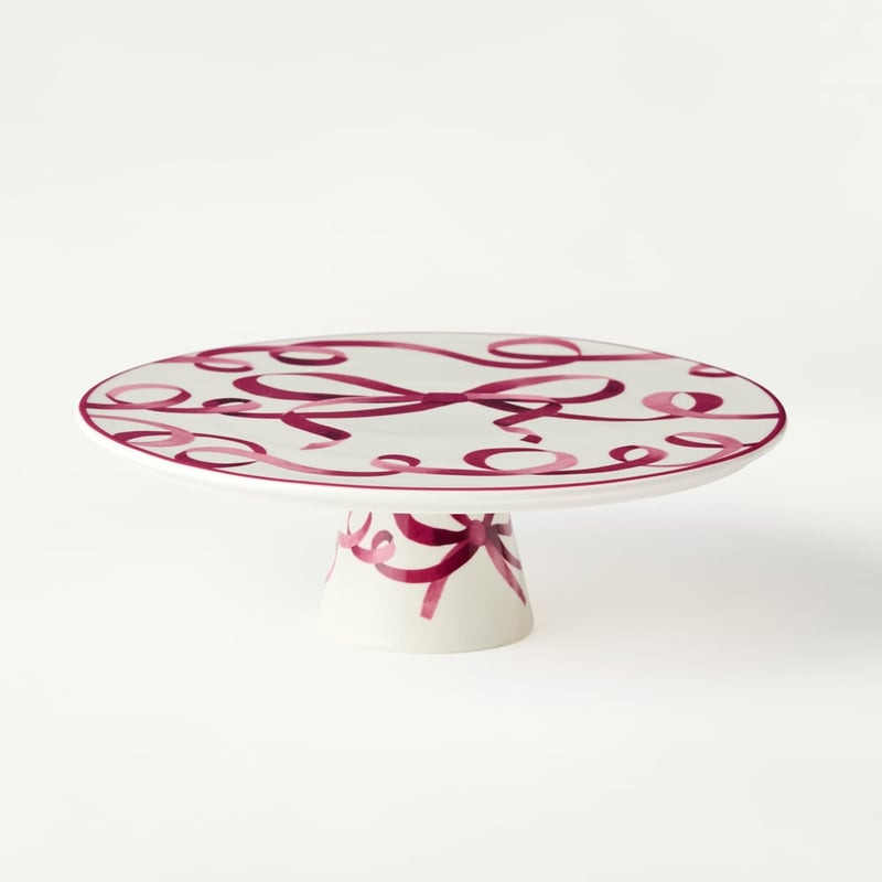 Bow & Bright Pink Cake Stand