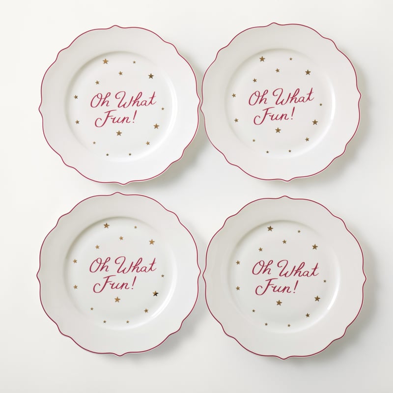 Festive Fun Pink Dinner Plate Pack of 4