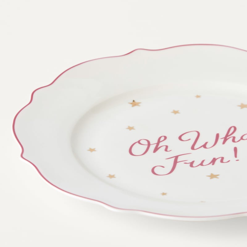 Festive Fun Pink Dinner Plate Pack of 4