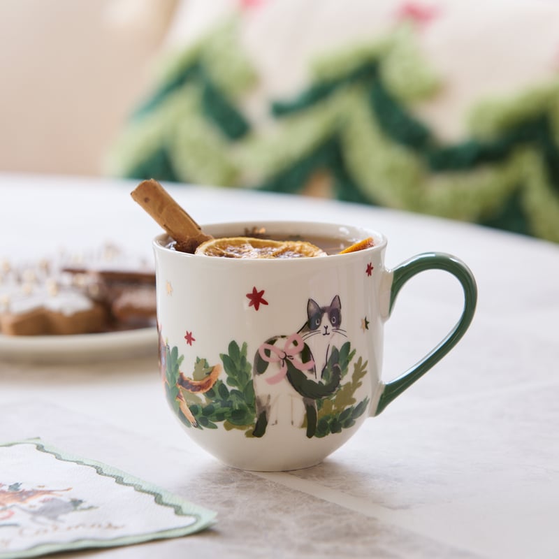 Merry Catmas Green Mug