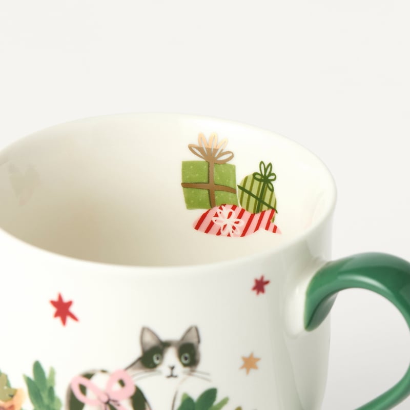 Merry Catmas Green Mug