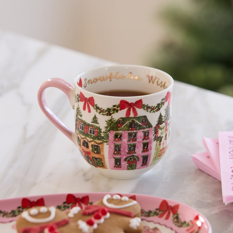 Christmas Village Red Mug