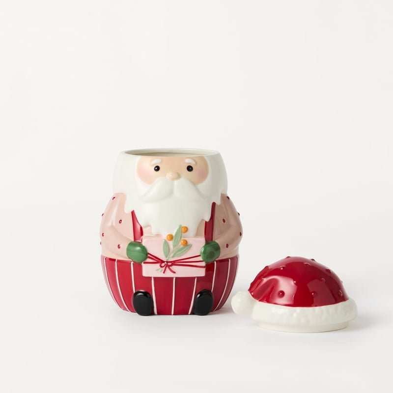 Santa Red Cookie Jar