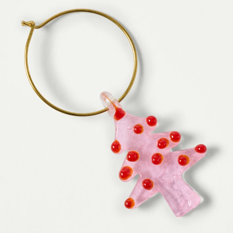 Christmas Icon Pink Wine Charms Set of 4