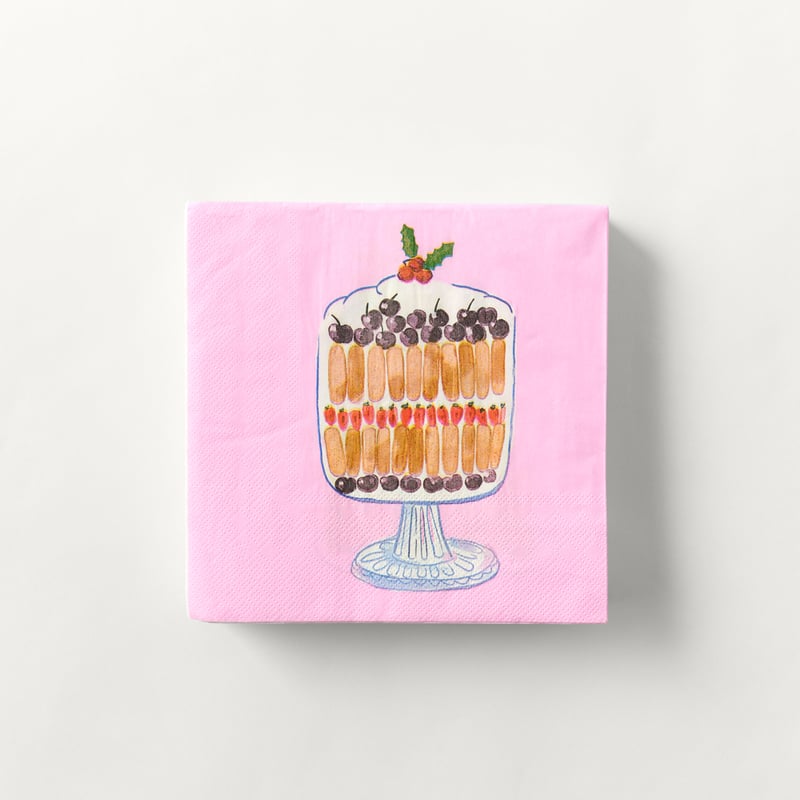Festive Fun Pink Paper Napkins Pack of 40