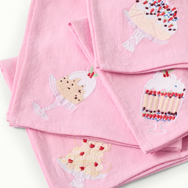 Festive Fun Pink Napkins Pack of 4