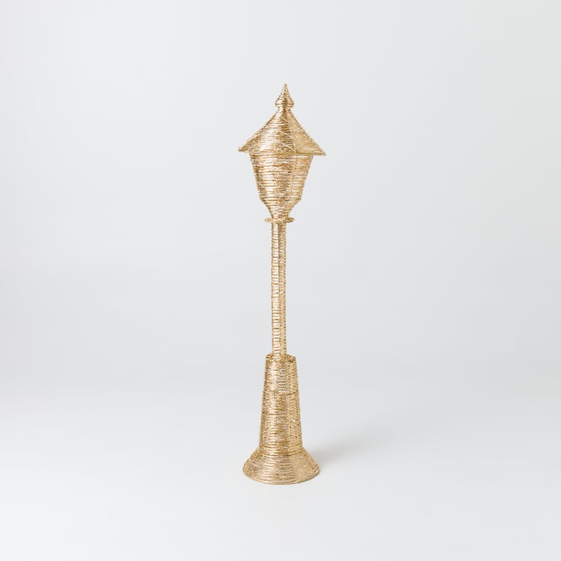 Sparkling Gold LED Lamp Post