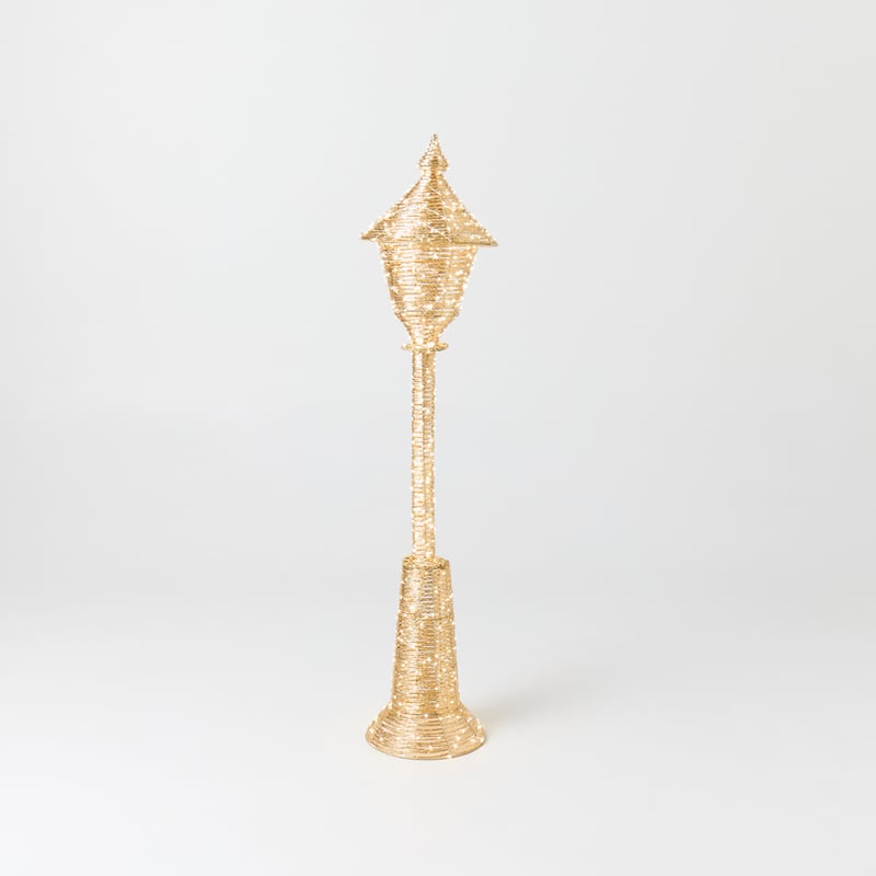 Sparkling Gold LED Lamp Post