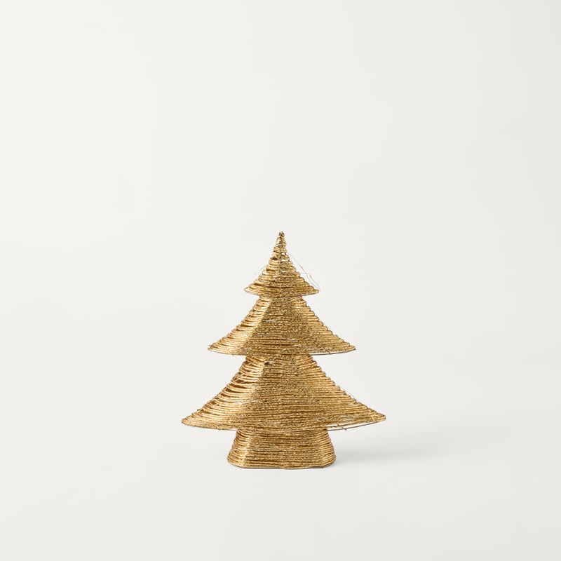 Sparkling Gold LED Mini Christmas Tree