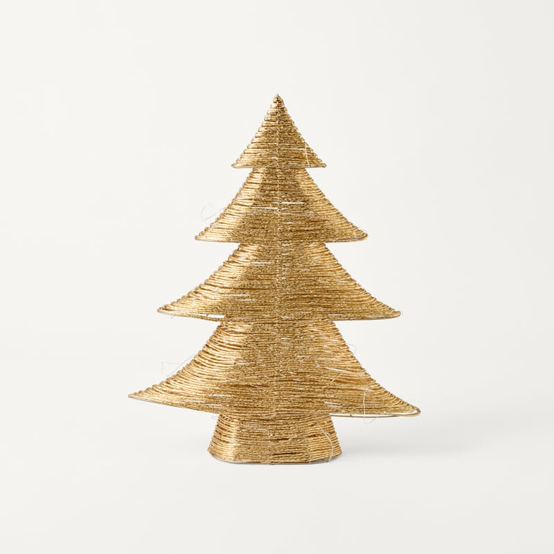 Sparkling Gold LED Mini Christmas Tree