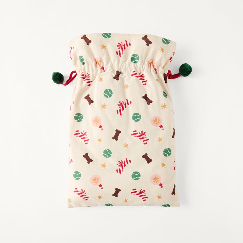 Santa Paws Multi Red Sack