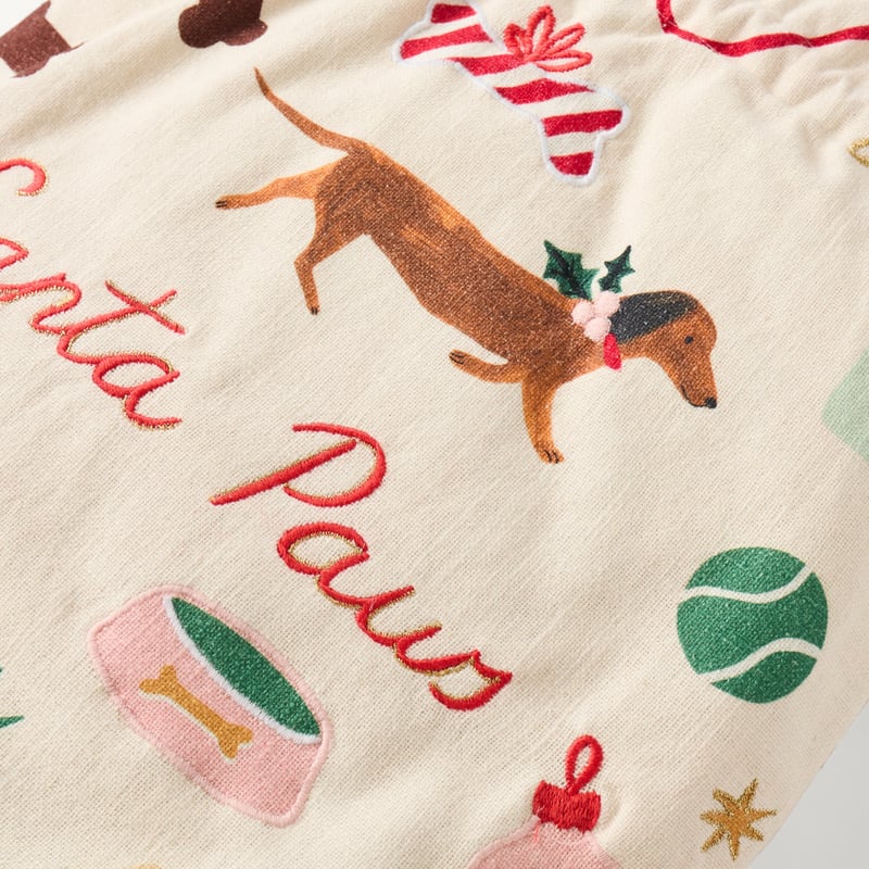 Santa Paws Multi Red Sack