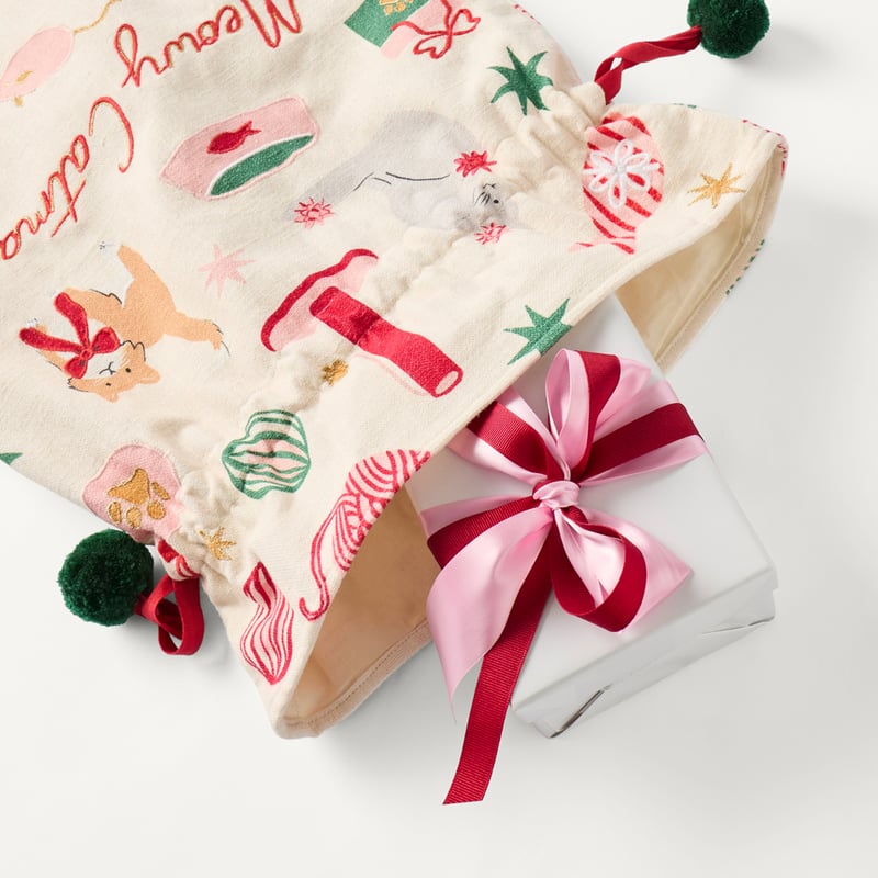 Meowy Catmas Multi Red Sack