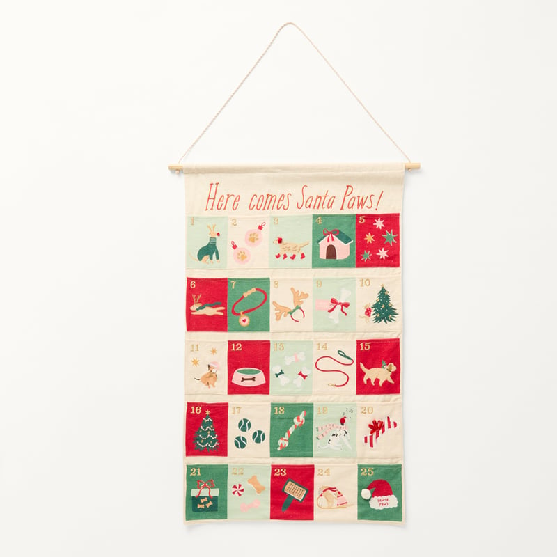 Santa Paws Multi Green Advent Calendar