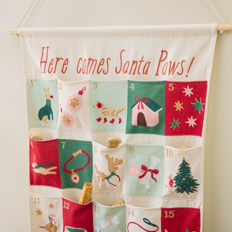 Santa Paws Multi Green Advent Calendar