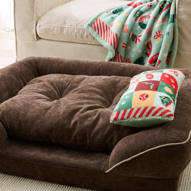 Santa Paws Green Pet Pillow