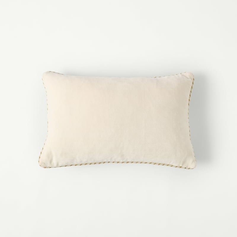 Oh What Fun Gold Beaded Cushion