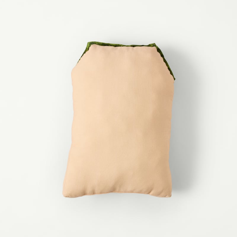 Christmas Village House Green Cushion
