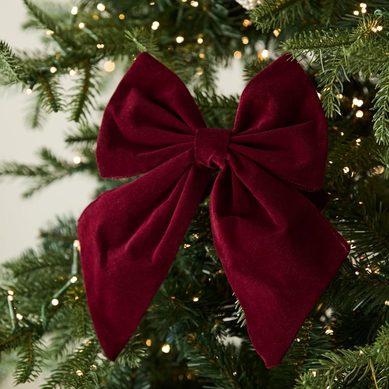 Bow & Bright Burgundy Bow Decoration
