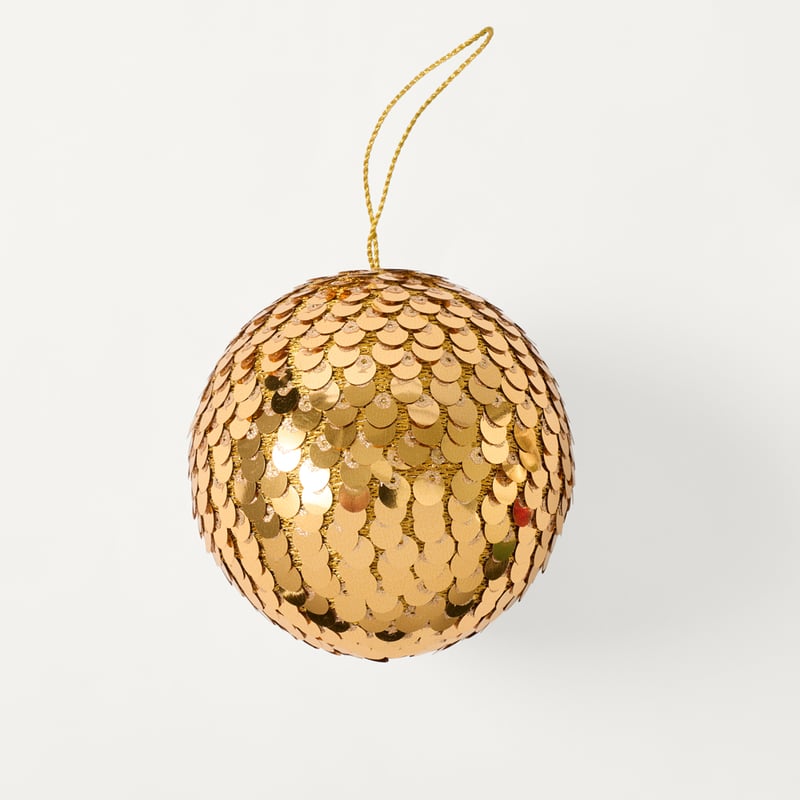 Festive Fun Bronze Sequin Bauble - Large