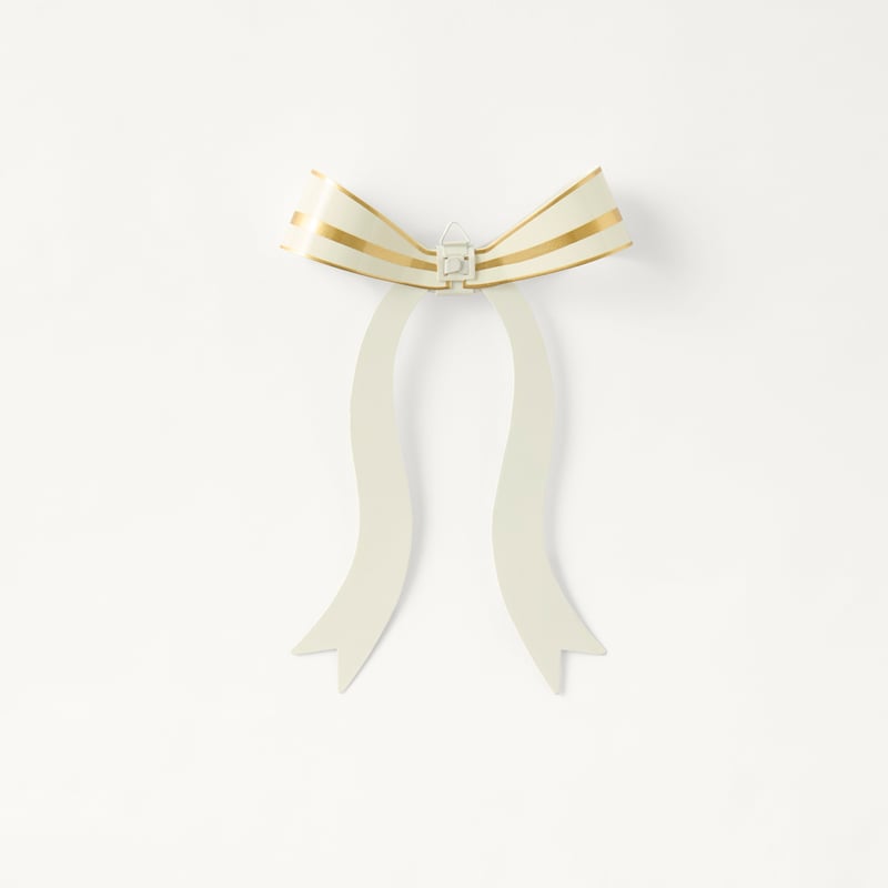 Luxe Gold Metal Bow Ornament