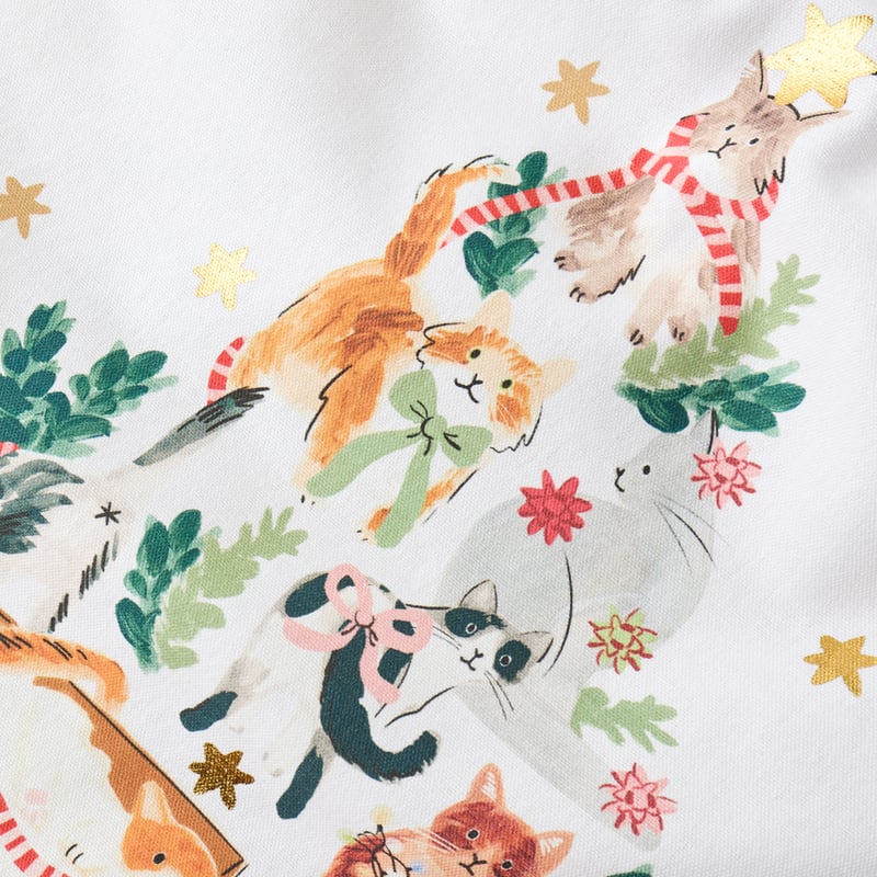Merry Catmas Christmas Green Santa Sack