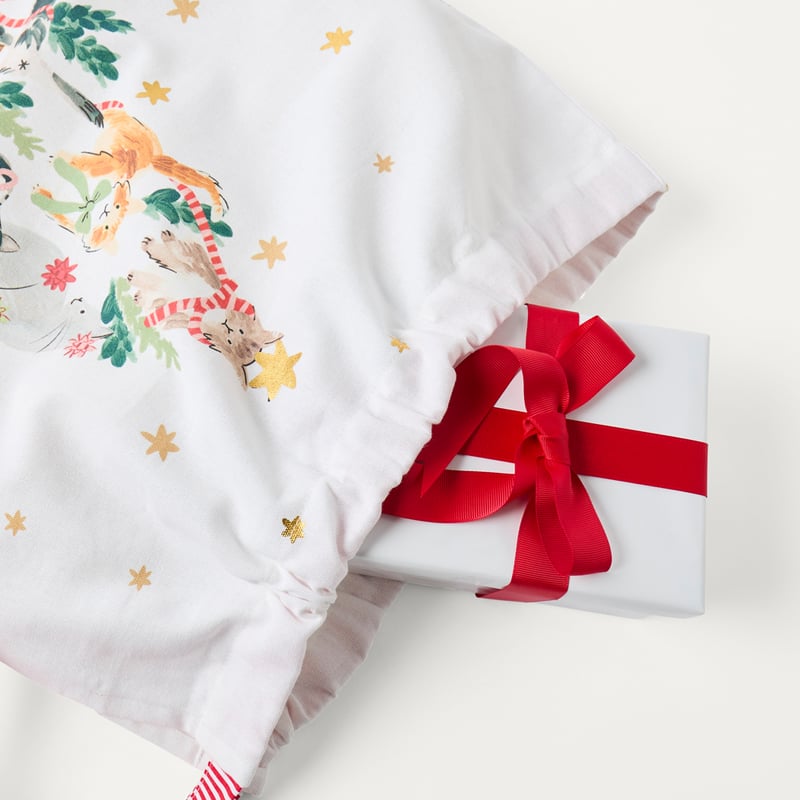 Merry Catmas Christmas Green Santa Sack