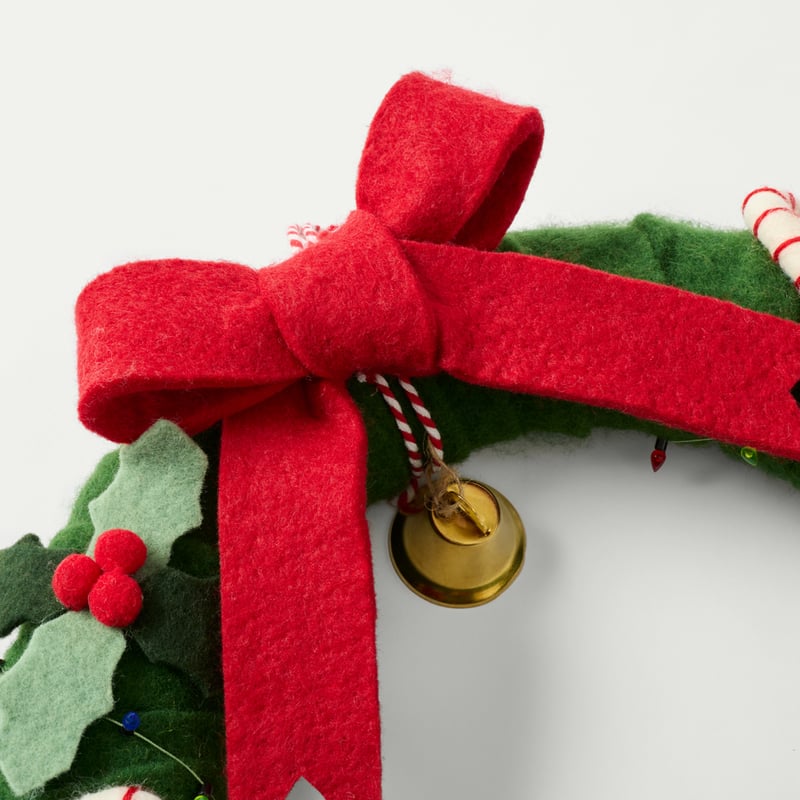 Christmas Village Multi Felt Wreath