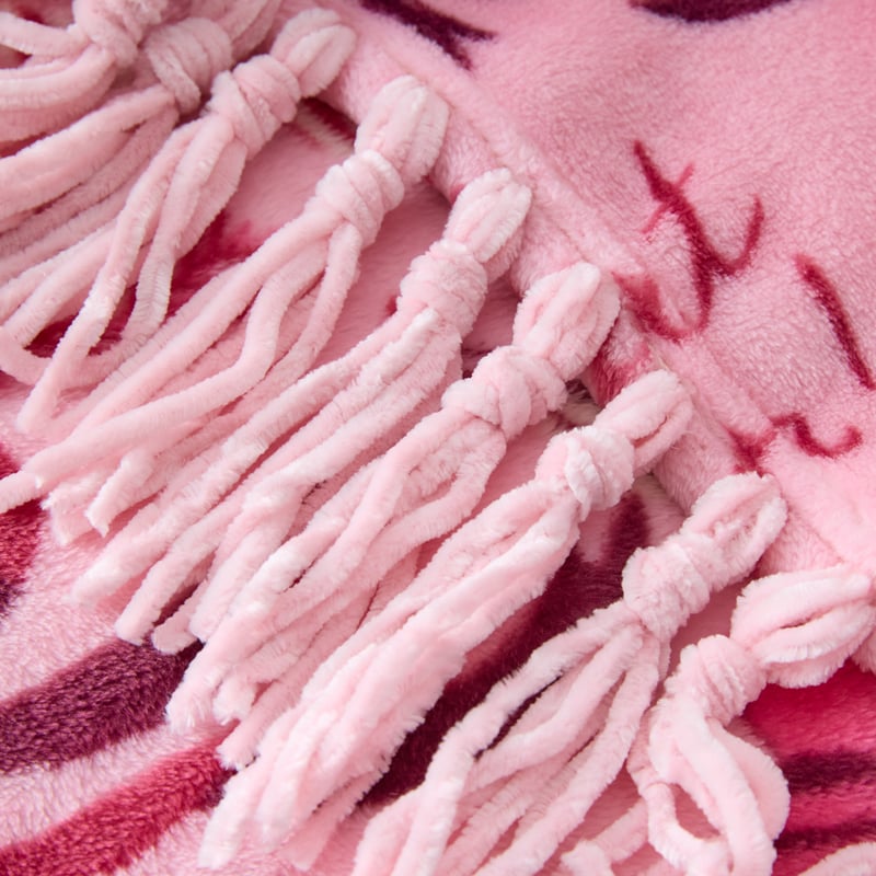 Bow and Bright Pink Fleece Blanket