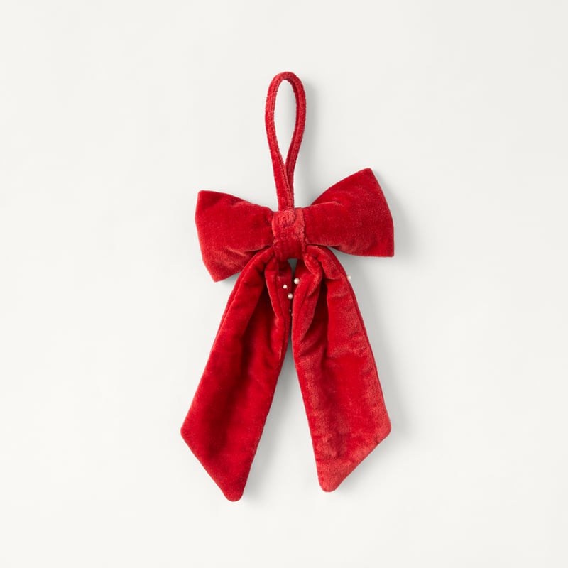 Festive Fun Red Velvet Pearl Bow